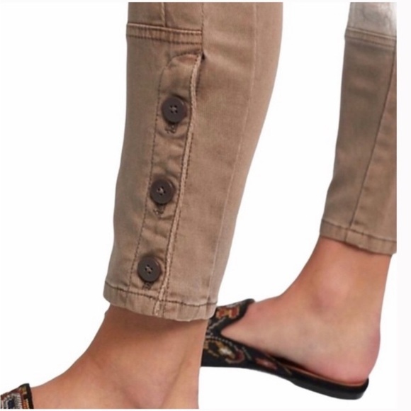 Anthropologie Tan Khaki Skinny Ankle Utility Pants Size 26 - Picture 3 of 11
